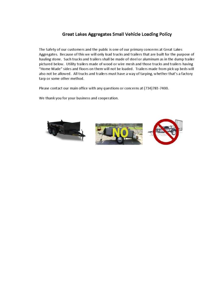 Small Vehicle Loading Policy